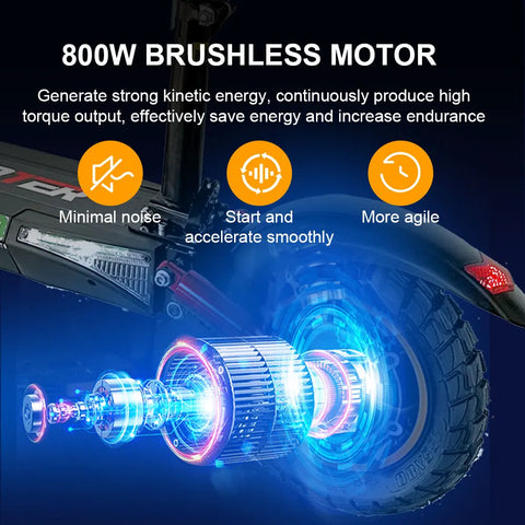 Powerful Electric Kick Scooter Anti-skid Off Road Tire