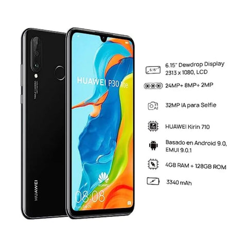 Global Huawei P 30 Lite Smartphone Android 6.15 inch 128 GB ROM 4 GB RAM