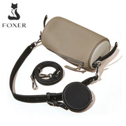 Foxer Women's Cowhide Leather 2 in 1 Shoulder Vintage handbag