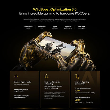 POCO X7 Pro Global Version Smartphone 256GB / 512GB Dimensity 8400-Ultra 6.67" 120Hz Display 6000mAh 5G NFC