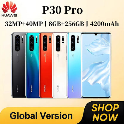 HUAWEI P30 Pro Smartphone Android 5G Network 4200mAh 8GB RAM 256GB ROM 6.47 Inch GPS 4