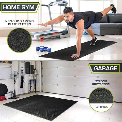16 PCS Puzzle Fitness Foam Floor Tiles Mats for Gym.