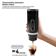 Portable Italian Espresso Machine 3-in-1 Capsule Powder Electric Outdoor