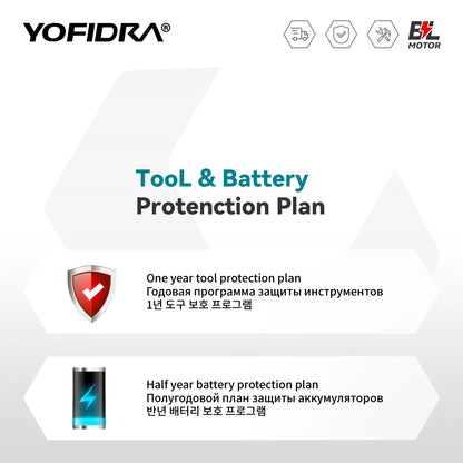 Yofidra 200Bar Cordless Pressure Washer Brushless 21V Car Jet