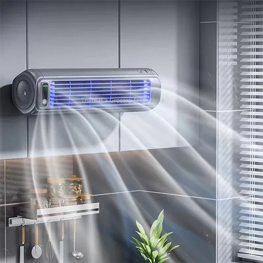 Wall Mounted Air Conditioning Silent Rechargeable Convenient Cooling Electric Fan