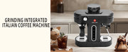 Mcilpoog AC510 19Bar Semi Automatic Espresso Machine With Grinder & Steam