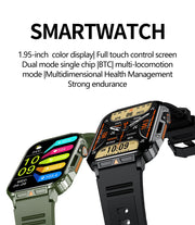 2024 New 1.95" Outdoor Military Smart Watch  For Xiaomi Android