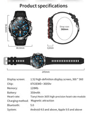 Latest Military Waterproof Sport Smartwatch Rugged Outdoor Falcon Ultra IP67