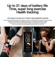 LIGE Amoled Heart Rate Blood Waterproof Smartwatch