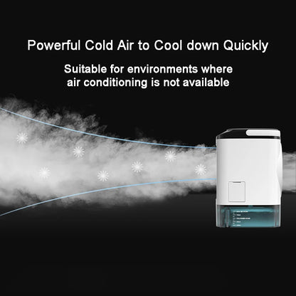 Desktop Air Conditioner Portable Fan Dual Spray Ultrasonic Automation