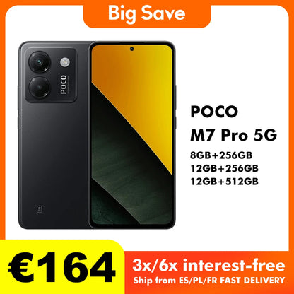POCO M7 Pro Smartphone 5G NFC Global Version 8GB/256GB 12GB/256GB 12GB/512GB