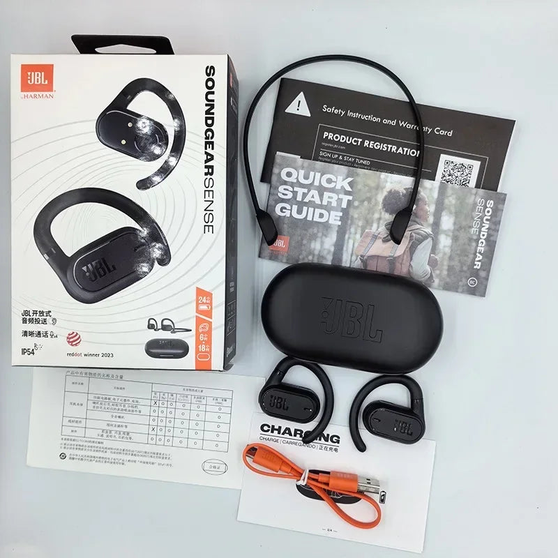 Original JBL Soundgear Sense True Wireless Open-ear Headphones Sports Running Headset Bass Sound Music Earphone HK Version