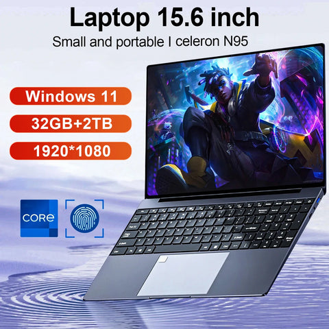 Back-light Fingerprint Windows 11 Notebook PC Intel N 5095