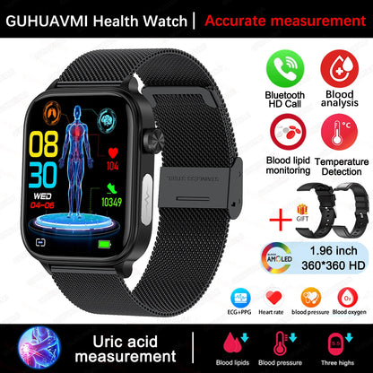 Smartwatch For XIAOMI ECG+PPG Blood Fat Uric Acid Health Monitoring Heart Rate Blood Pressure Measurement