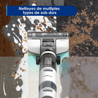 Tineco I Floor 3 Breeze Aspirapolvere/Secco Senza Fili, Pulitore e Lavapavimenti per Pavimenti Duri in un Unico Passaggio