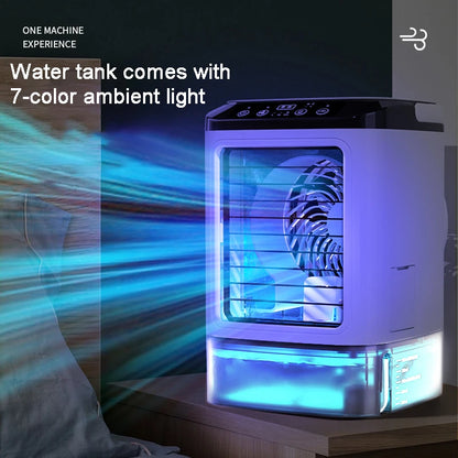 Desktop Air Conditioner Portable Fan Dual Spray Ultrasonic Automation