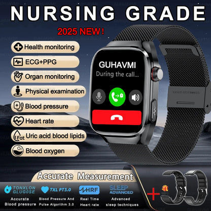 Smartwatch For XIAOMI Uric acid Blood lipids ECG+PPG Blood pressure, Health Monitoring
