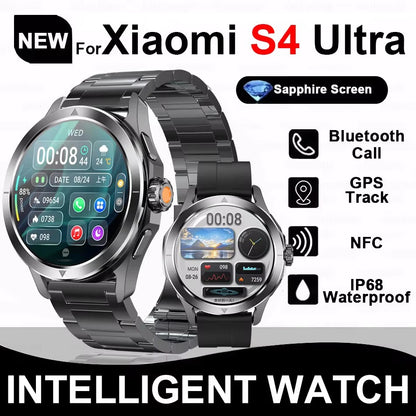 Smartwatch For Xiaomi S4 Ultra 1.53 inch AMOLED NFC GPS Compass Heart rate Tracking