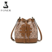 Foxer Brand Monogram Lady PU Leather Shoulder