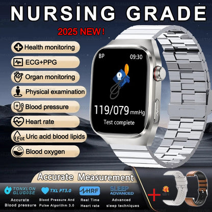 Smartwatch For XIAOMI Uric acid Blood lipids ECG+PPG Blood pressure, Health Monitoring