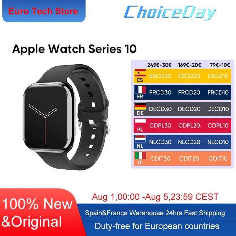 Apple Smartwatch Serie 10 con GPS, display OLED e impermeabile