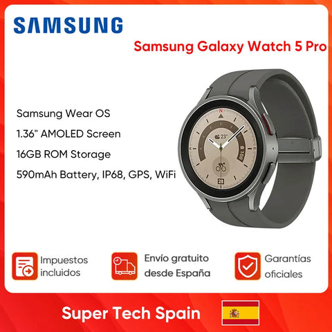 Samsung Galaxy Watch 5 Pro 1.4'' AMOLED Bluetooth 5.2 WiFi GPS  IP68 Andriod