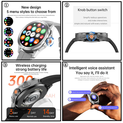 Smartwatch For Xiaomi S4 Ultra 1.53 inch AMOLED NFC GPS Compass Heart rate Tracking