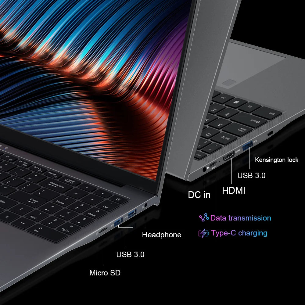 Ninkear Windows 11 PRO Computer A15 PLUS Laptop 15.6" IPS FHD AMD 57Wh Battery