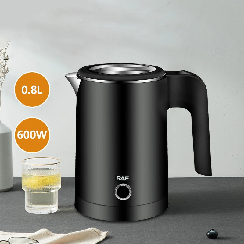 Stainless Steel Portable Electric Kettle Tea, Coffee For Hotel, Family And Trip