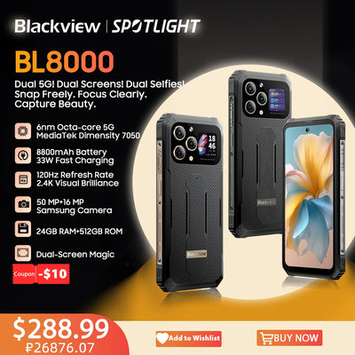 Smartphone robusto Blackview BL 8000 5G 6.78