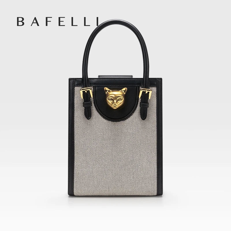 Bafelli Designer Mini Tote Cross Body Trending Shoulder Cat Handbag