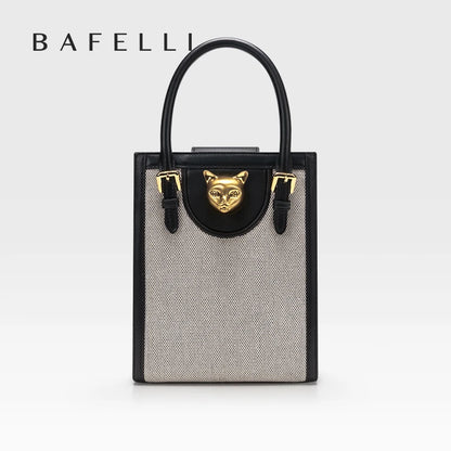 Bafelli Designer Mini Tote Cross Body Trending Shoulder Cat Handbag