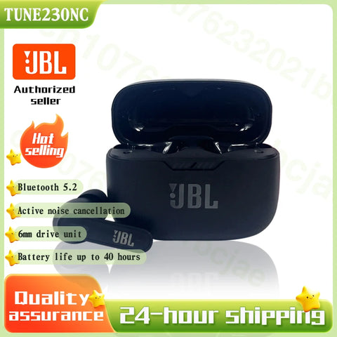 Original JBL Tune 230nc Wireless Bluetooth Headset Stereo Bass Waterproof