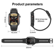 Sports Watches IP68 Waterproof 2.01' Bluetooth Call