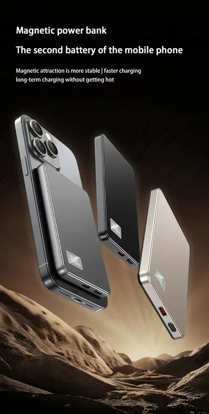Magnetic Wireless Power Bank 50000mAh PD22.5W Fast Charge