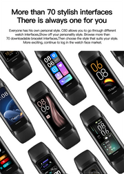 LIGE Amoled Heart Rate Blood Waterproof Smartwatch