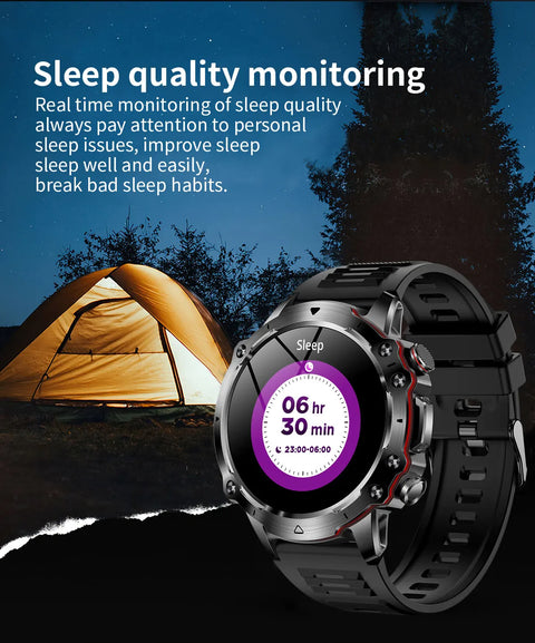 Latest Military Waterproof Sport Smartwatch Rugged Outdoor Falcon Ultra IP67