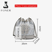 Foxer Brand Monogram Lady PU Leather Shoulder