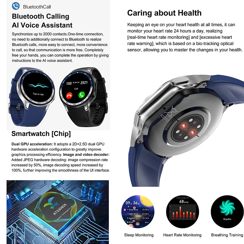 OPPO Smartwatch X For Sports Fitness With Waterproof Bracelet And High-End Business Watch