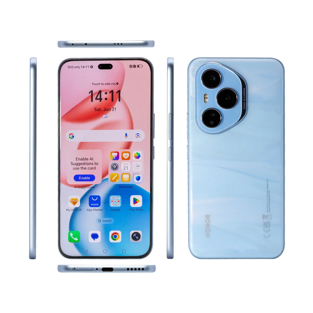 HONOR 400 Pro 5G Smartphone 6.7″ AMOLED Snapdragon 8 Gen 3 MagicOS 9.0 200MP AI Ultra HD Lens 6000mAh 100W SuperCharge eSIM