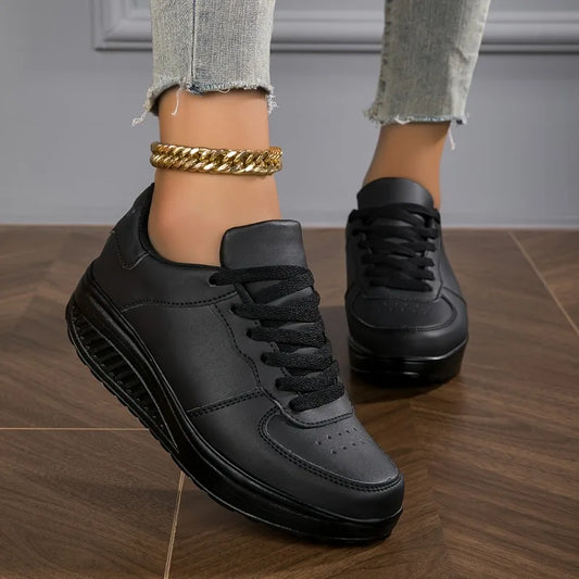 Women’s Breathable Wedge Heel Casual Sneakers