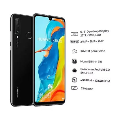 HUAWEI P30 Lite Smartphone Global Vision 5G Network 3340mAH 6GB RAM 128G ROM 6.15Inch