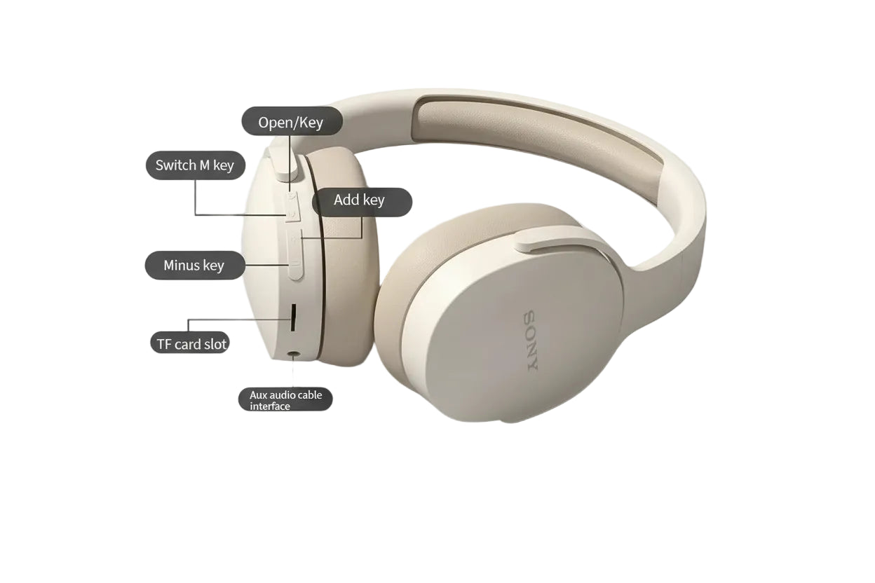 CE certified Bluetooth foldable headphone
