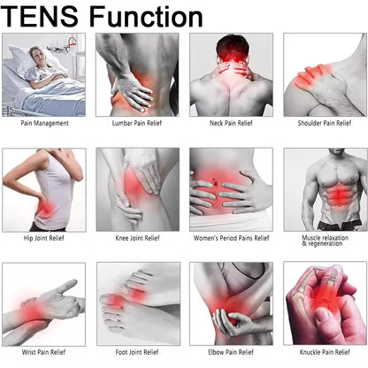 TENS EMS electrotherapy device for pain relief and muscle recovery
