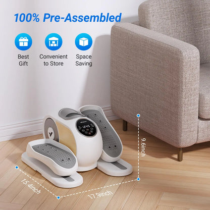 mini elliptical machine with 12 speed levels LCD monitor
