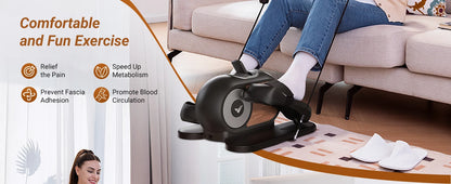 under desk elliptical leg exerciser for seniors with remote control
