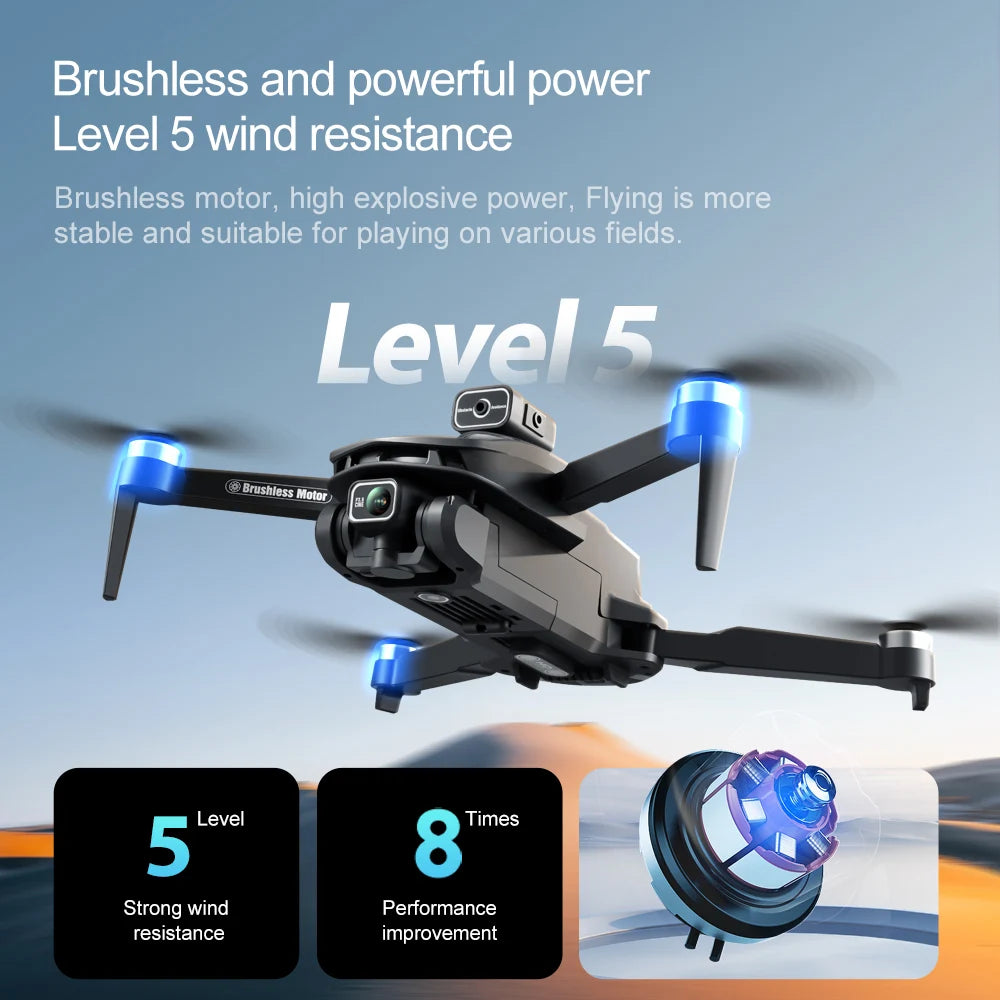 gps quadcopter with dual cameras and real time video transmission