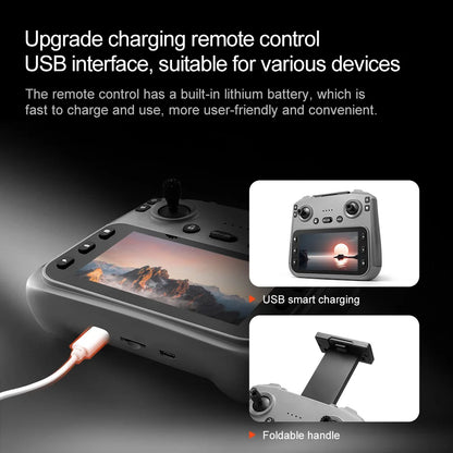 v168 max foldable 8k gps drone with smart screen controller