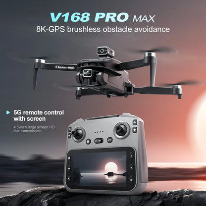 8k camera drone with eis stabilization and brushless motor