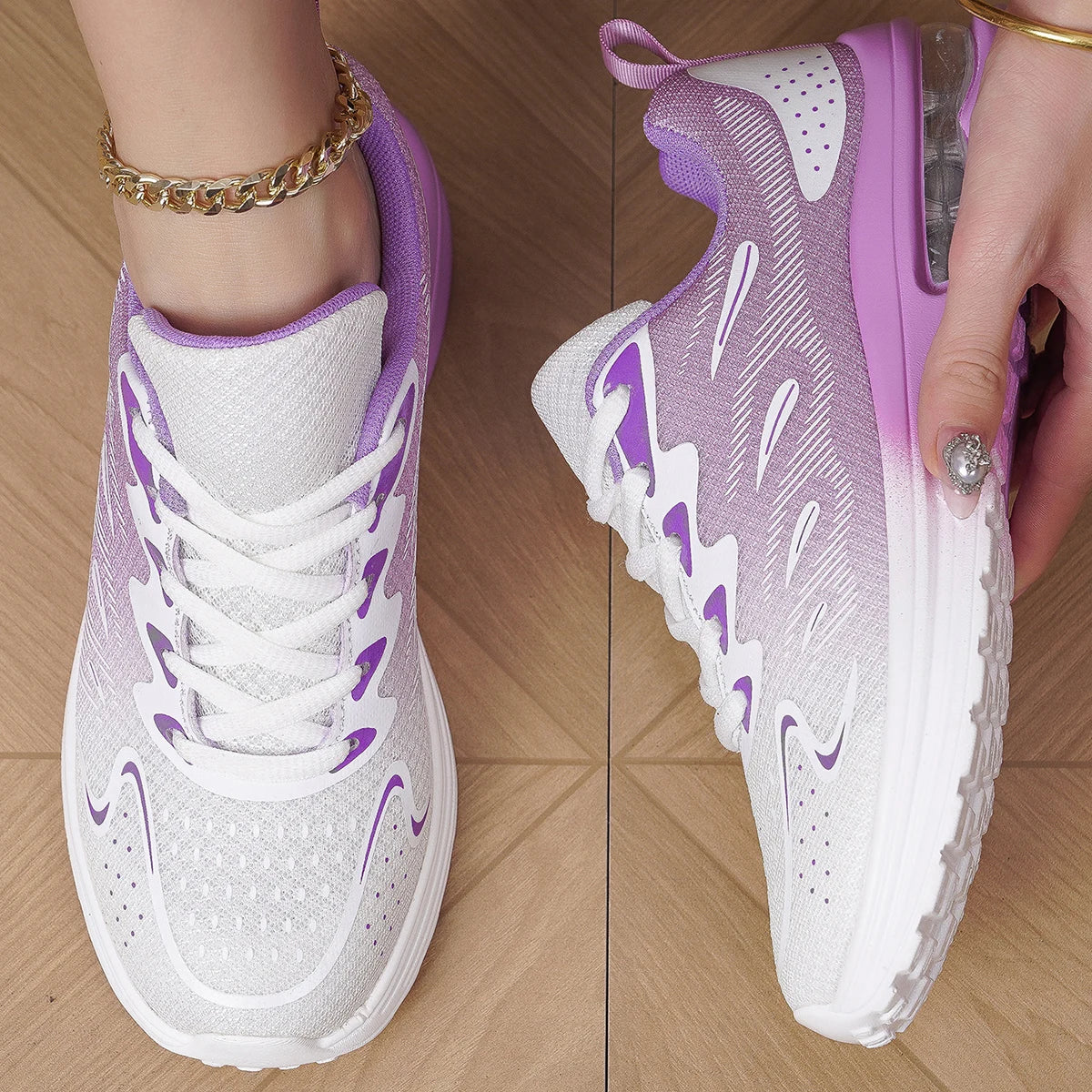 Women breathable air cushion sneakers